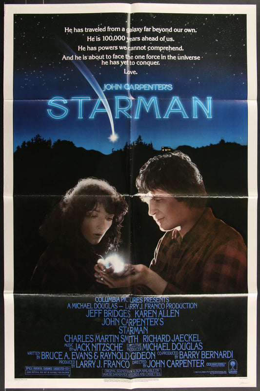 Starman (1984) Original US One Sheet Movie Poster