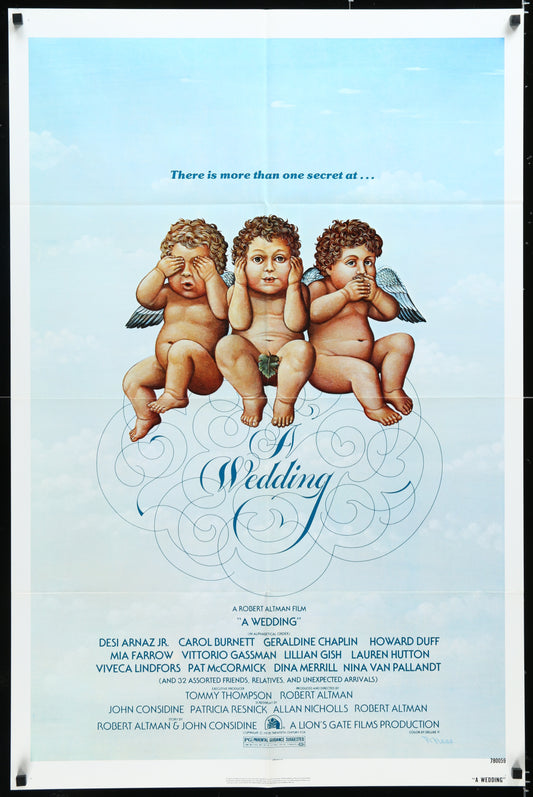 A Wedding (1978) Original US One Sheet Movie Poster