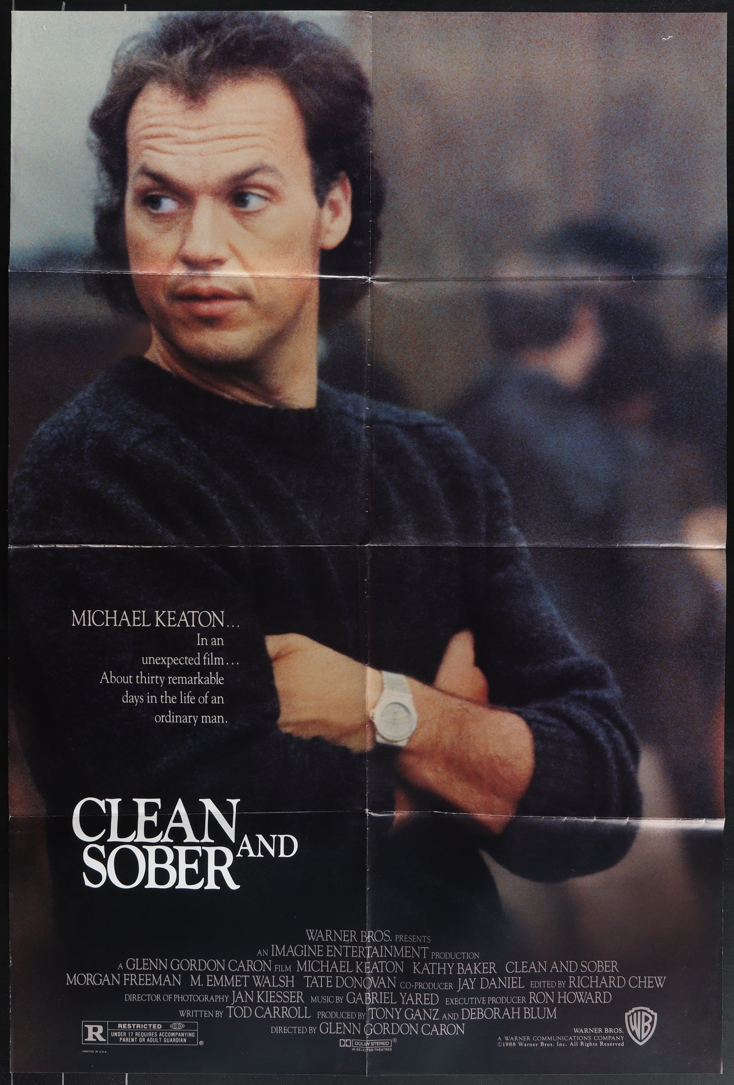 Clean And Sober (1988) Original US One Sheet Movie Poster