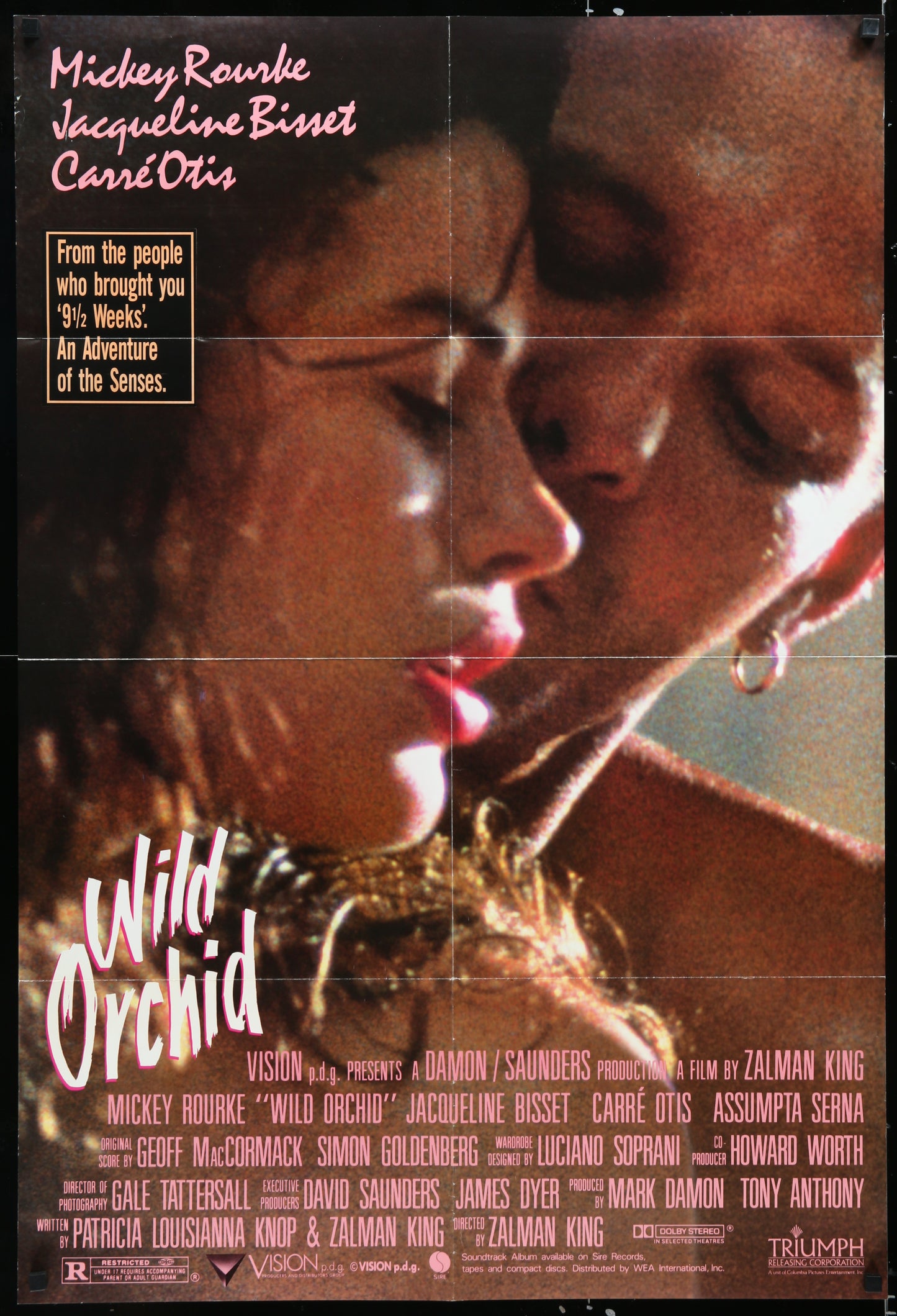 Wild Orchid (1989) Original US One Sheet Movie Poster