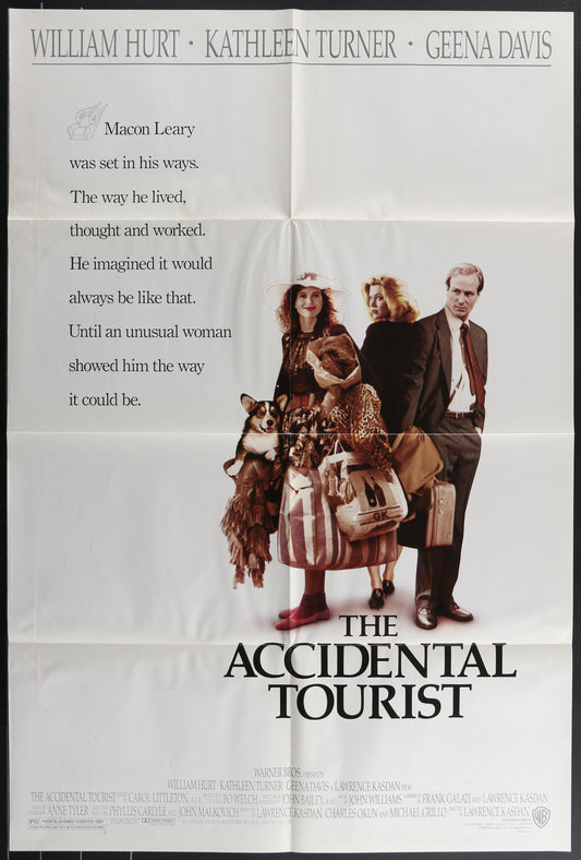 The Accidental Tourist (1988) Original US One Sheet Movie Poster