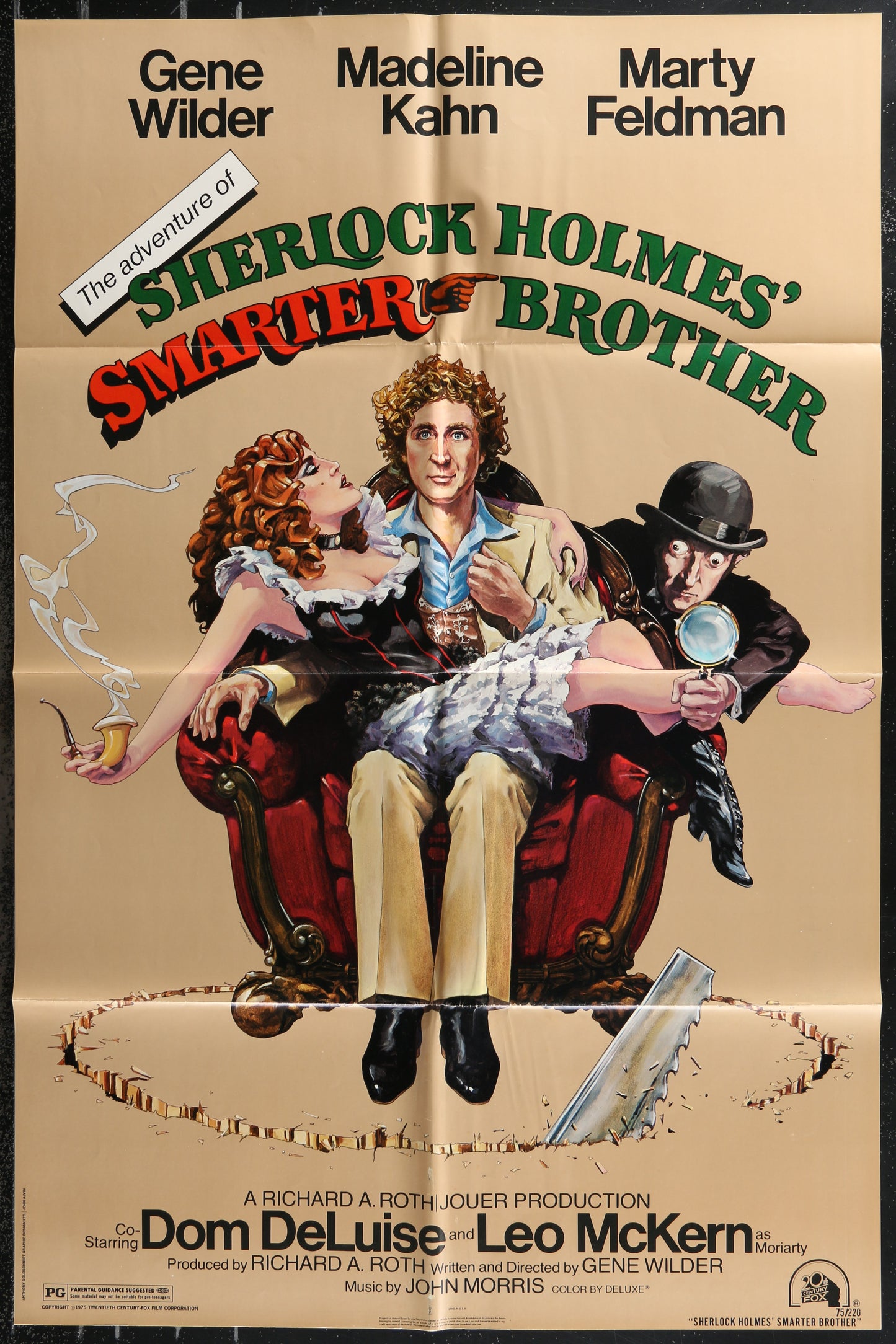 The Adventures Of Sherlock Holmes' Smarter Brother (1975) Original US One Sheet