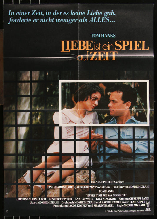 Every Time We Say Goodbye (1986) Original German A Movie Poster