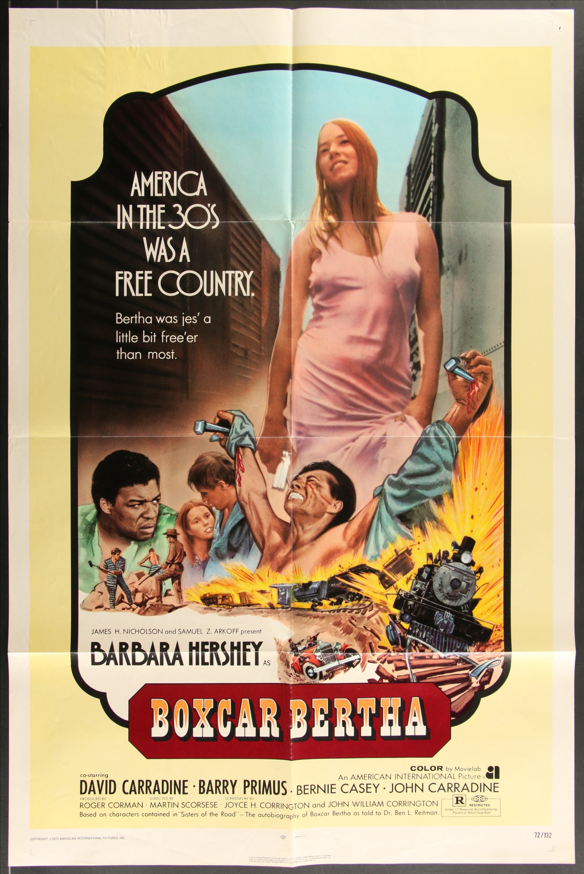 Boxcar Bertha (1972) Original US One Sheet Movie Poster