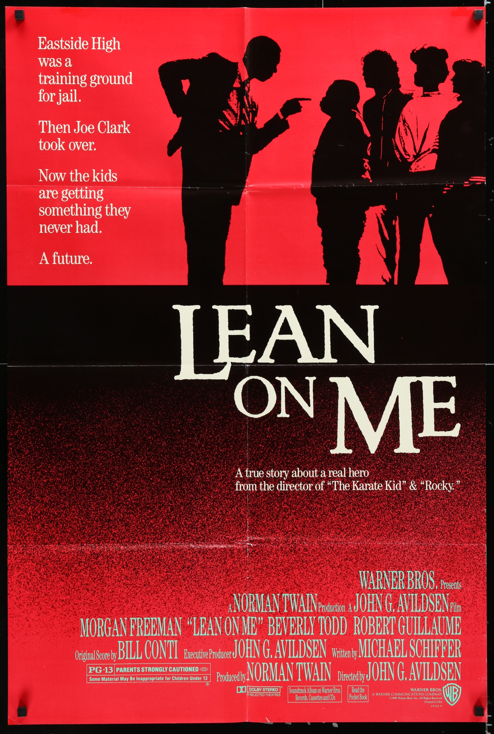 Lean On Me (1989) Original US One Sheet Movie Poster