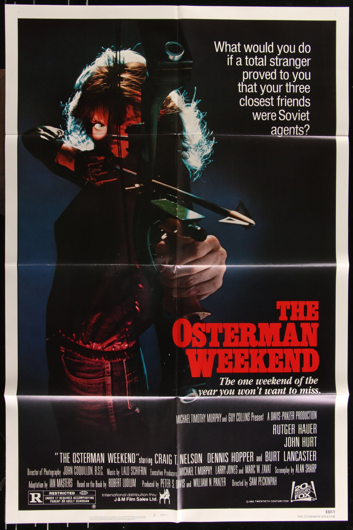 The Osterman Weekend (1983) Original US One Sheet Movie Poster