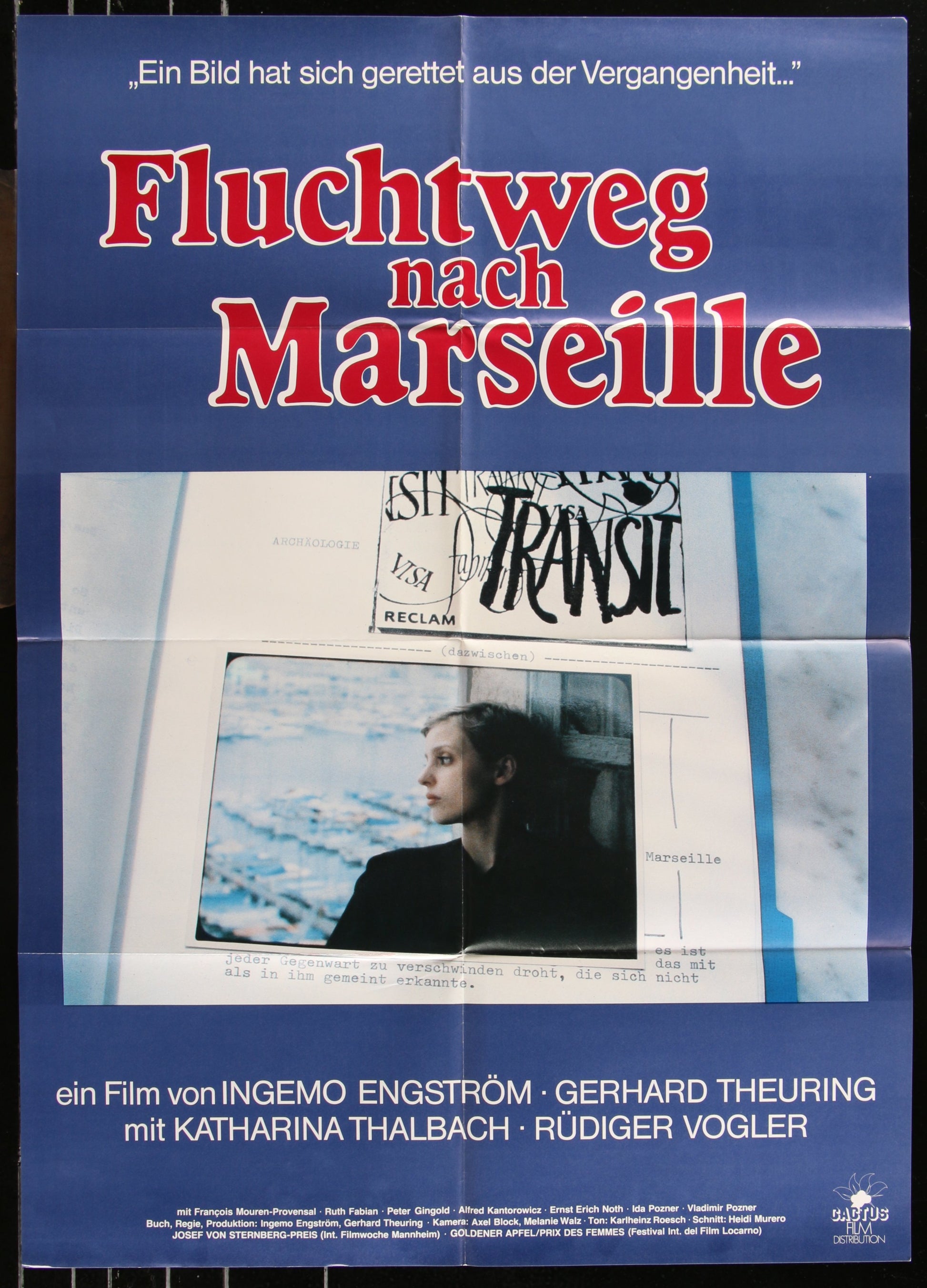 Fluchtweg Nach Marseille (1977) Original German A1 Movie Poster