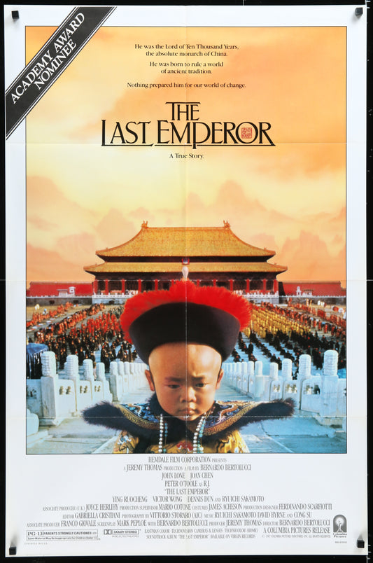 The Last Emperor (1987) Original US One Sheet Movie Poster