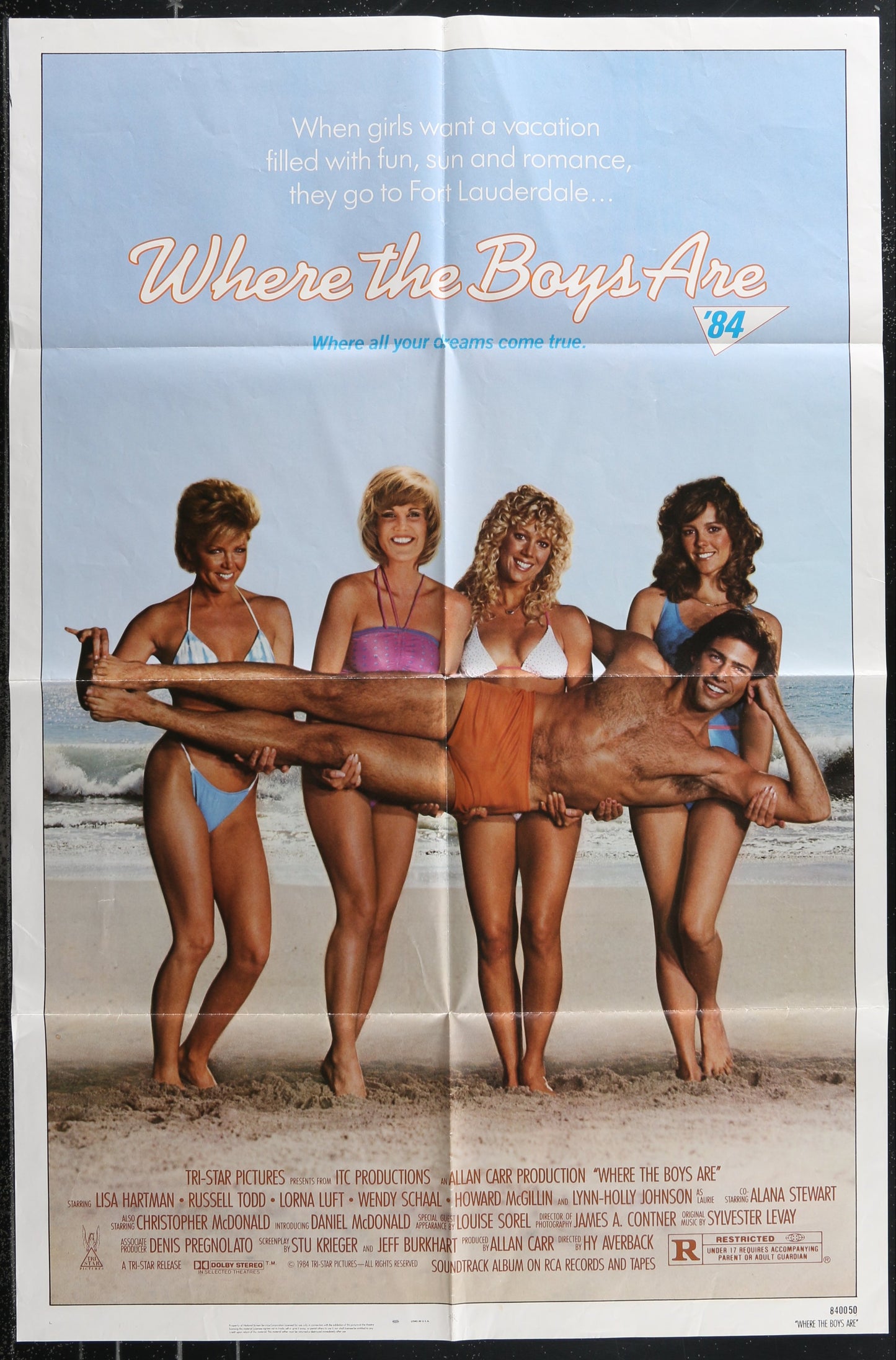 Where The Boys Are (1984) Original US One Sheet Movie Poster