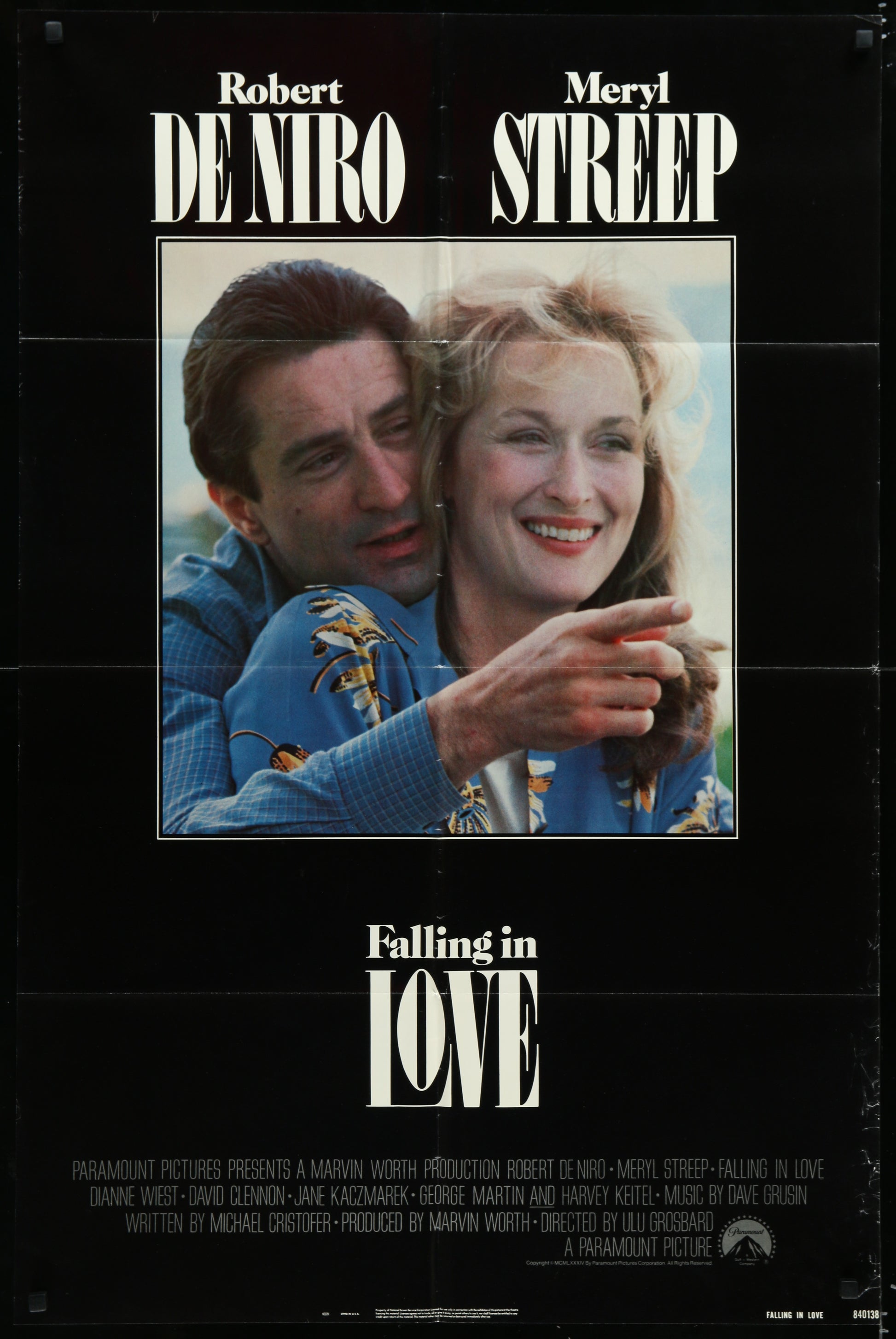 Falling In Love (1984) Original US One Sheet Movie Poster