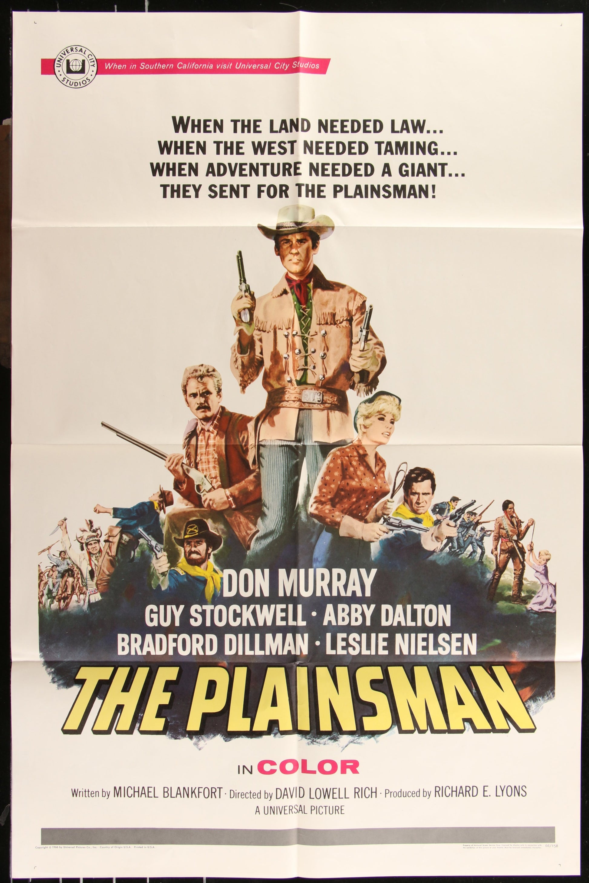 The Plainsman (1966) Original US One Sheet Movie Poster