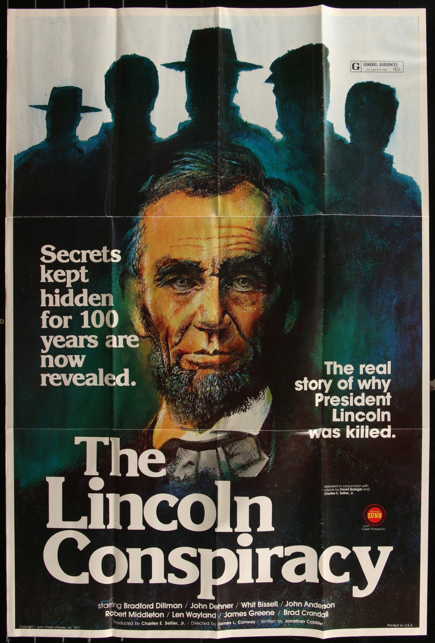 The Lincoln Conspiracy (1977) Original US One Sheet Movie Poster