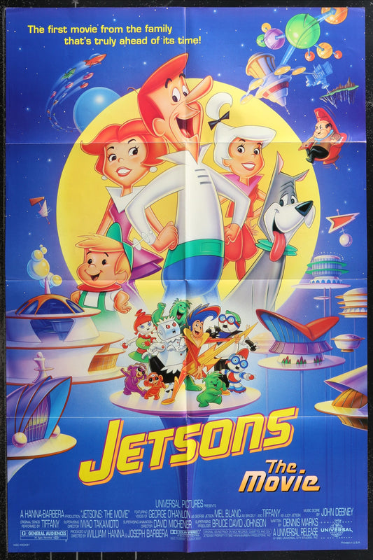 Jetsons: The Movie (1990) Original US One Sheet Movie Poster