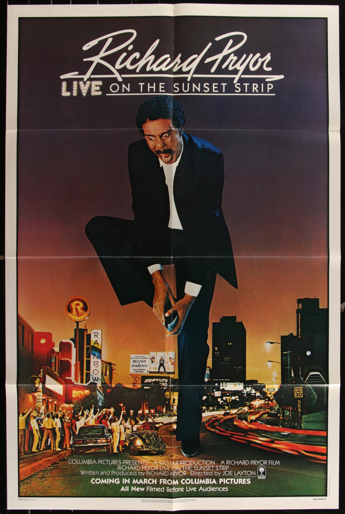 Richard Pryor Live On The Sunset Strip (1982) Original US One Sheet Movie Poster