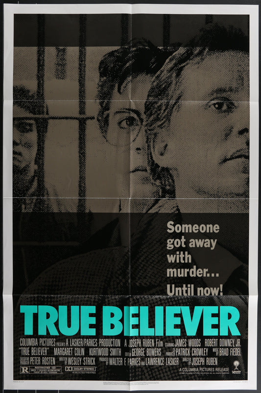 True Believer (1989) Original US One Sheet Movie Poster