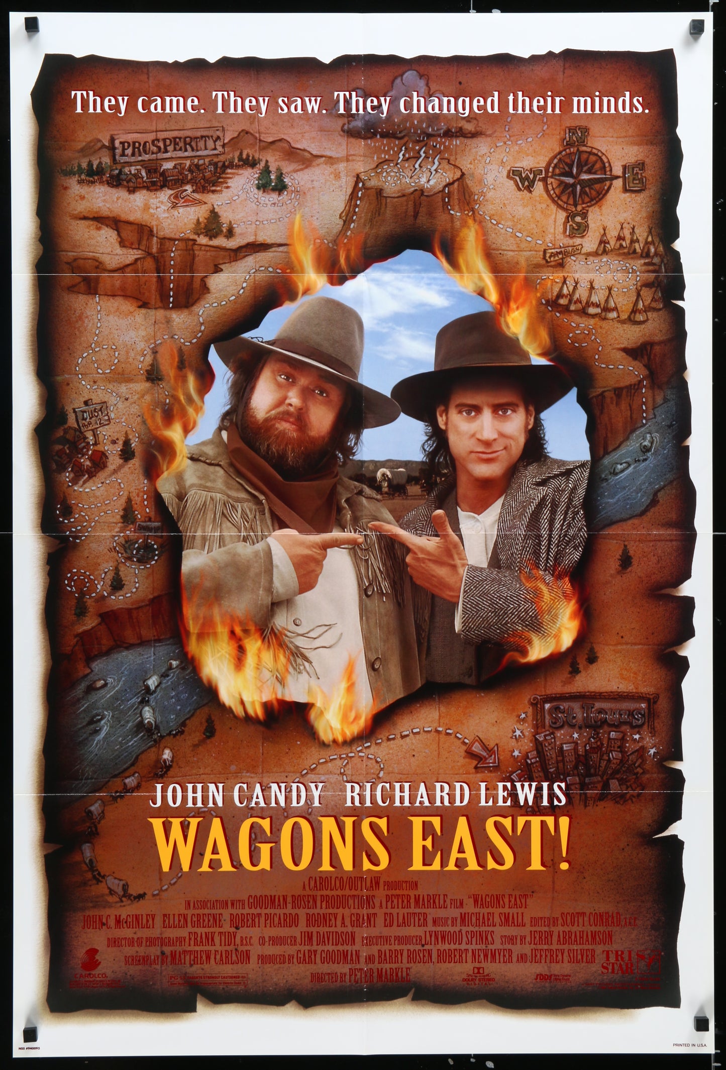 Wagon's East (1994) Original US One Sheet Movie Poster