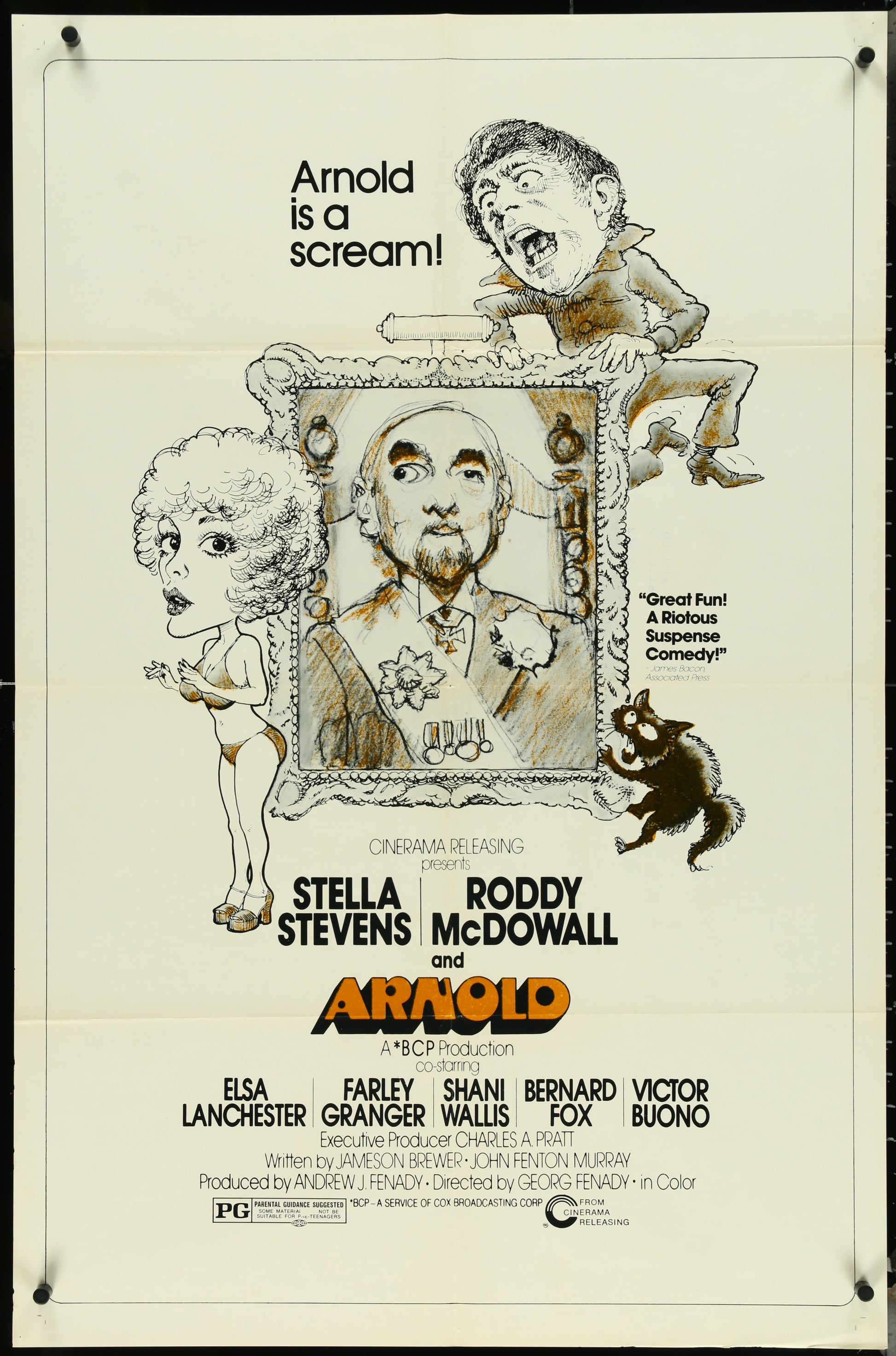 Arnold (1973) Original US One Sheet Movie Poster