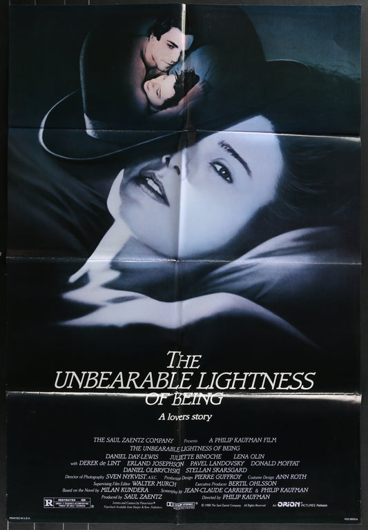 The Unbearable Lightness Of Being (1988) Original US One Sheet Movie Poster