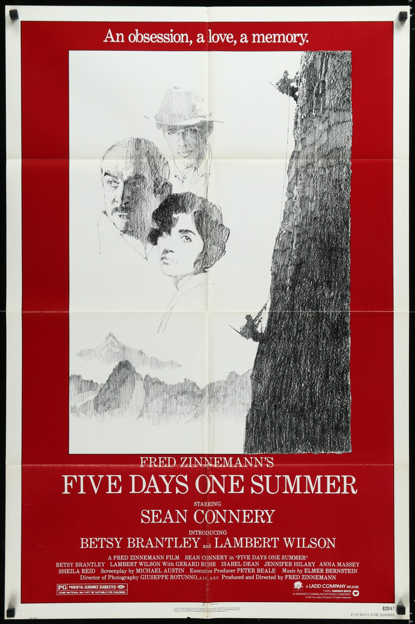 Five Days One Summer (1982) Original US One Sheet Movie Poster