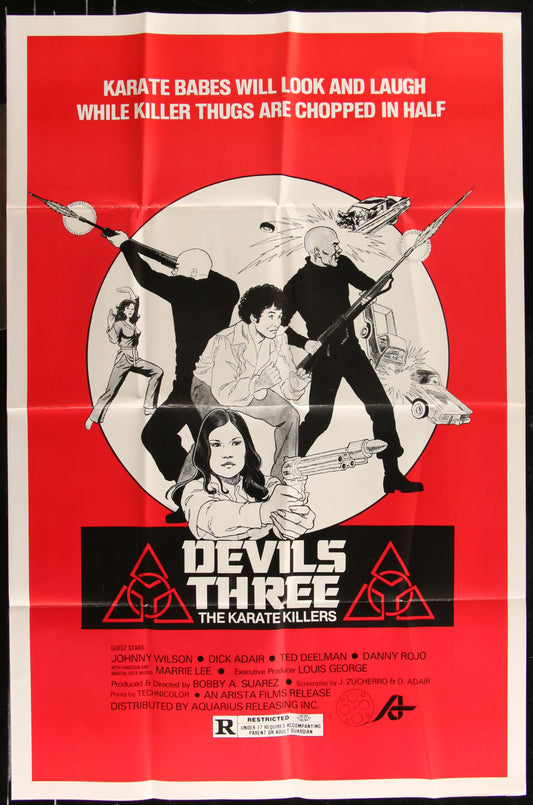 Devil's Three (1980) Original US One Sheet Movie Poster