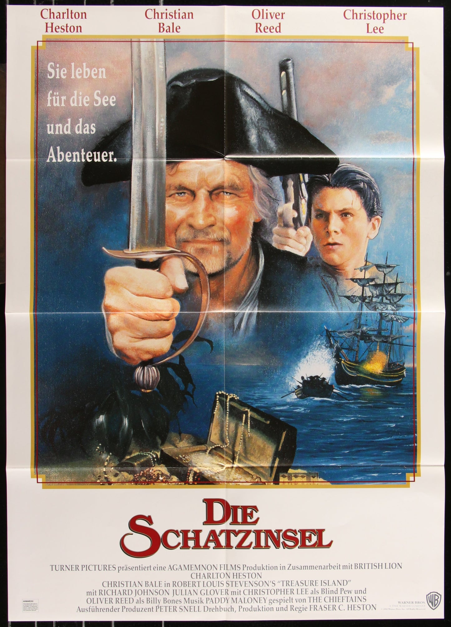 Treasure Island (1990) Original German A1 Movie Poster