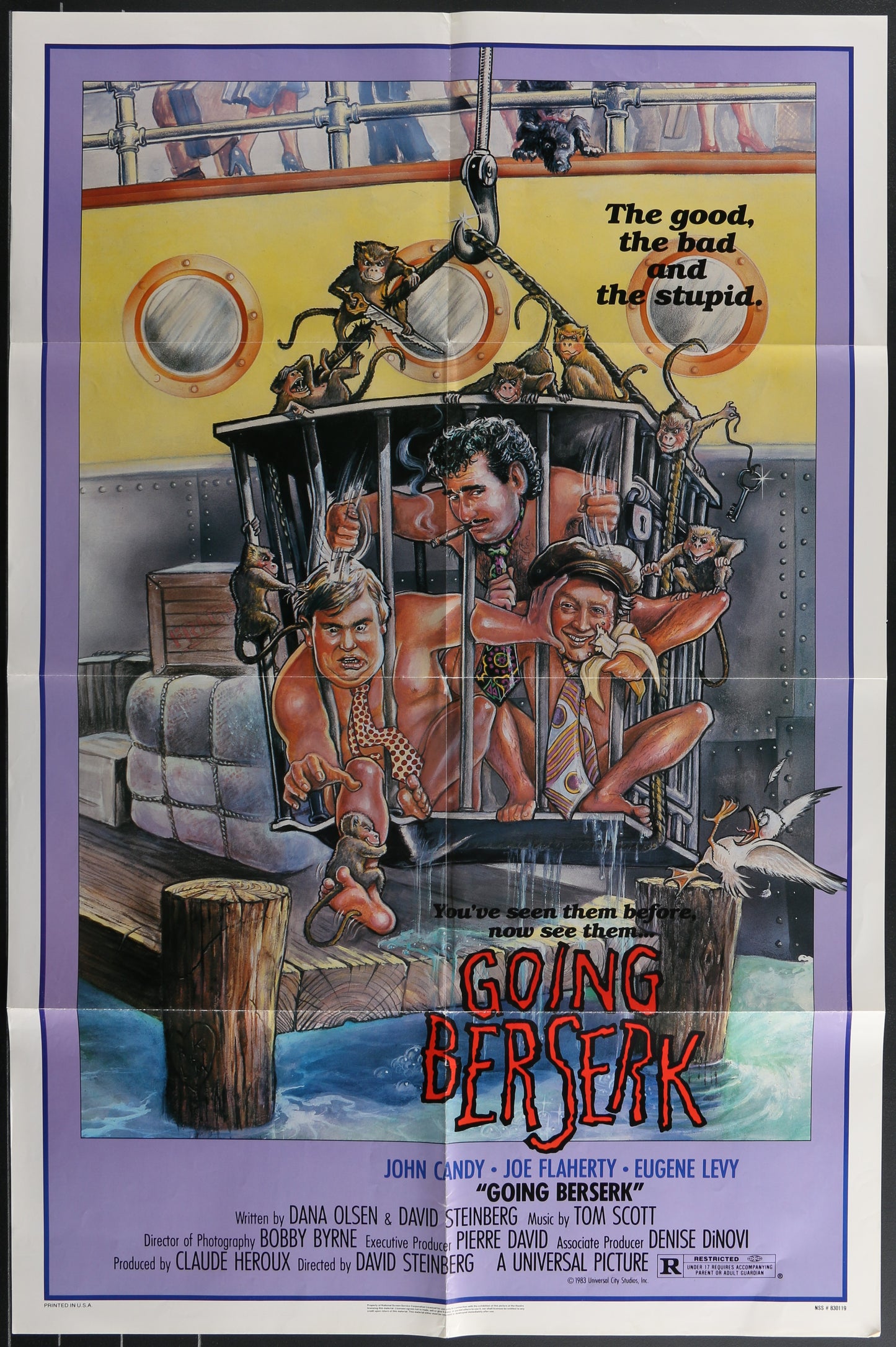 Going Berserk (1983) Original US One Sheet Movie Poster