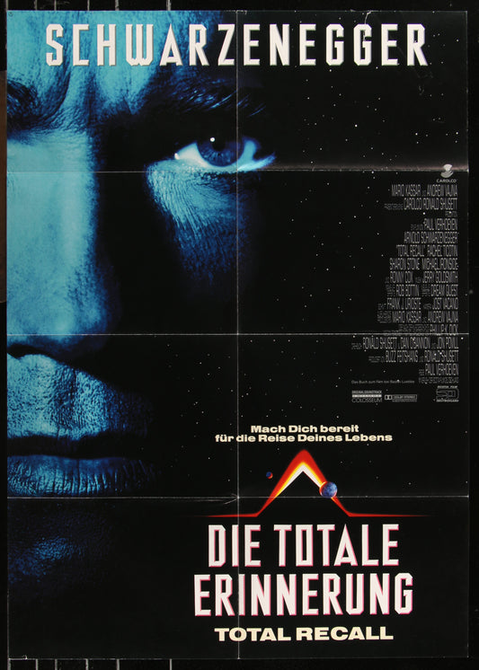 Total Recall (1990) Original German A1 Movie Poster