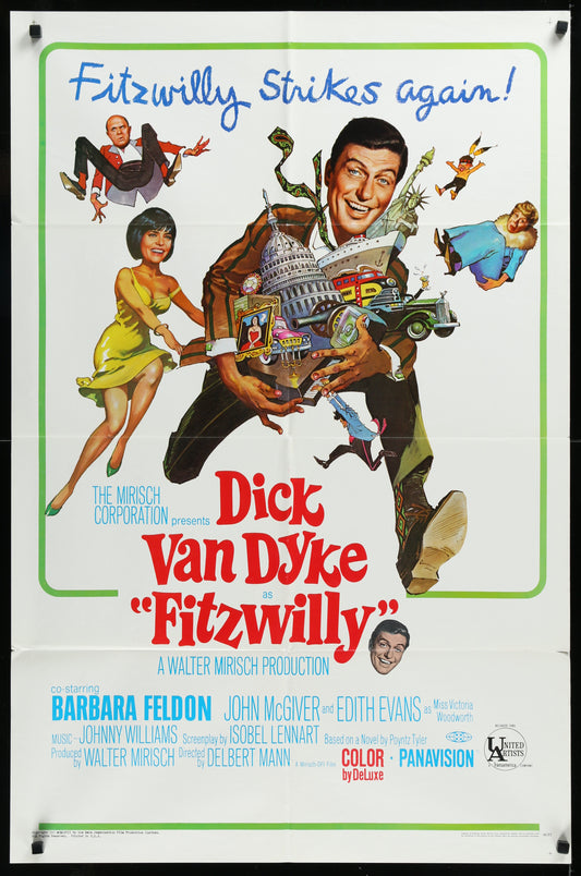 Fitzwilly (1968) Original US One Sheet Movie Poster