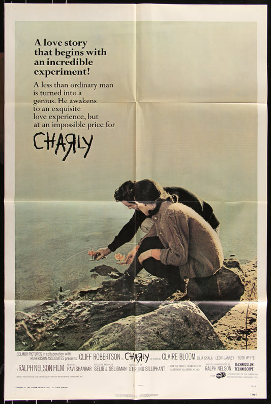 Charly (1968) Original US One Sheet Movie Poster