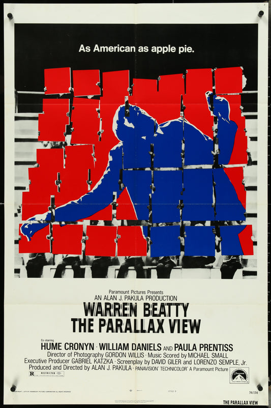 The Parallax View (1974) Original US One Sheet Movie Poster