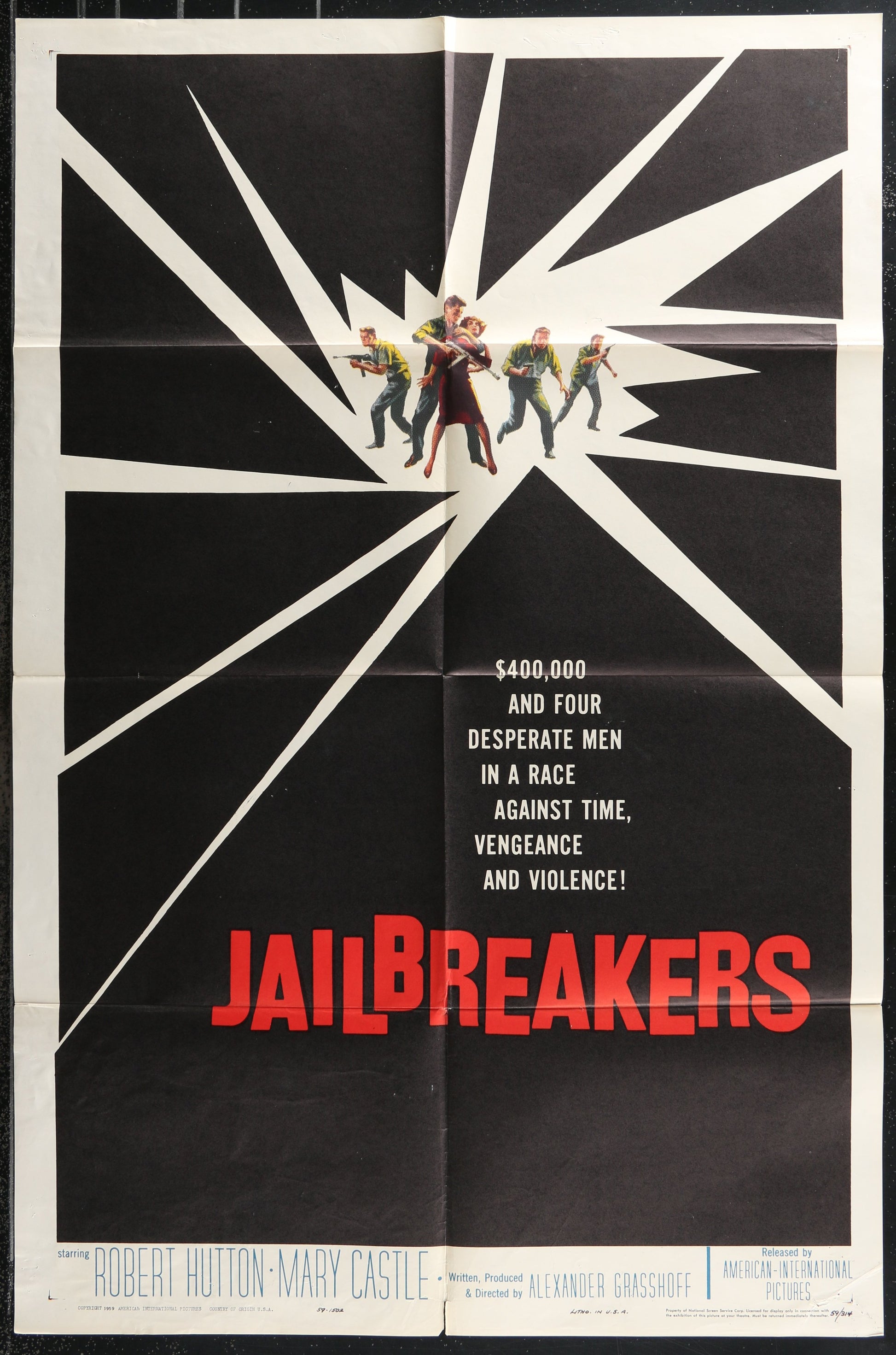 The Jailbreakers (1959) Original US One Sheet Movie Poster