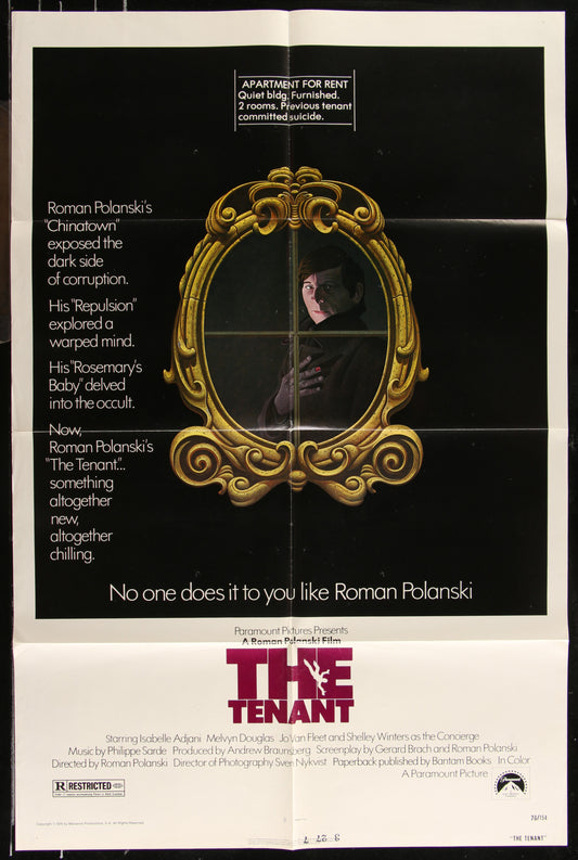 The Tenant (1976) Original US One Sheet Movie Poster
