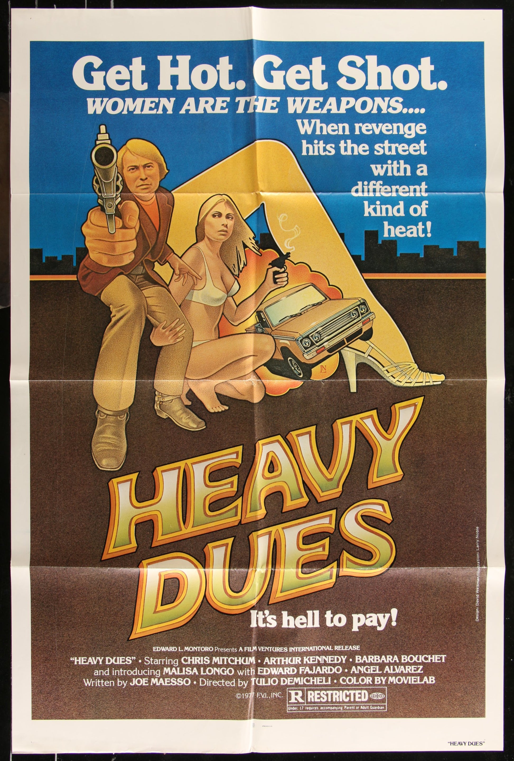 Heavy Dues (1977 RR) Original US One Sheet Movie Poster