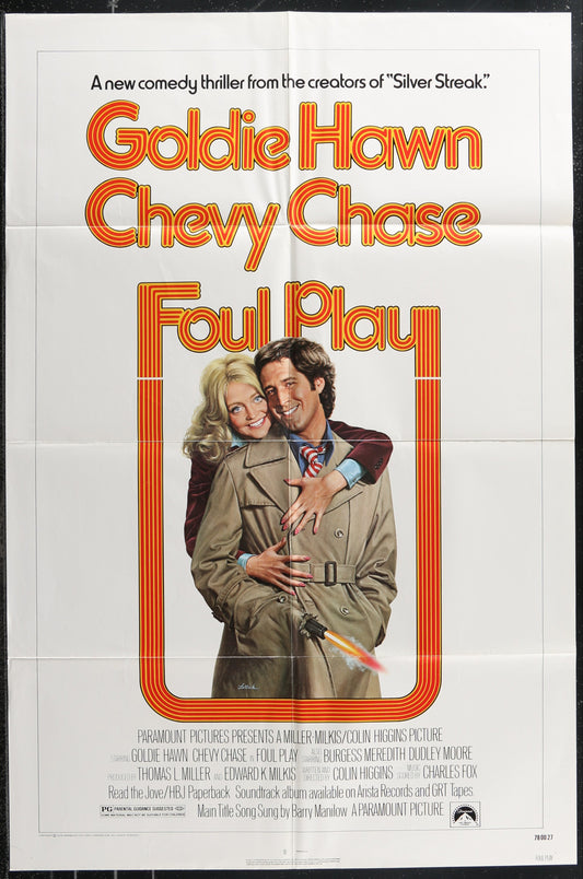 Foul Play (1978) Original US One Sheet Movie Poster