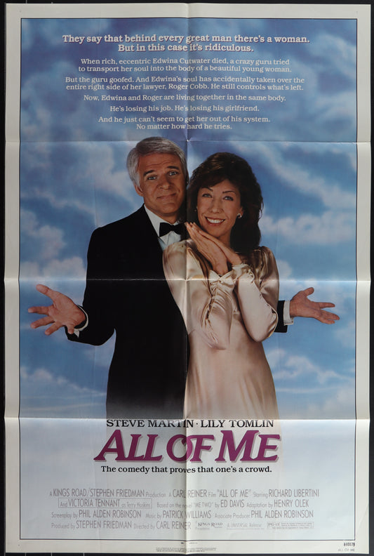 All Of Me (1984) Original U Sone Sheet Movie Poster