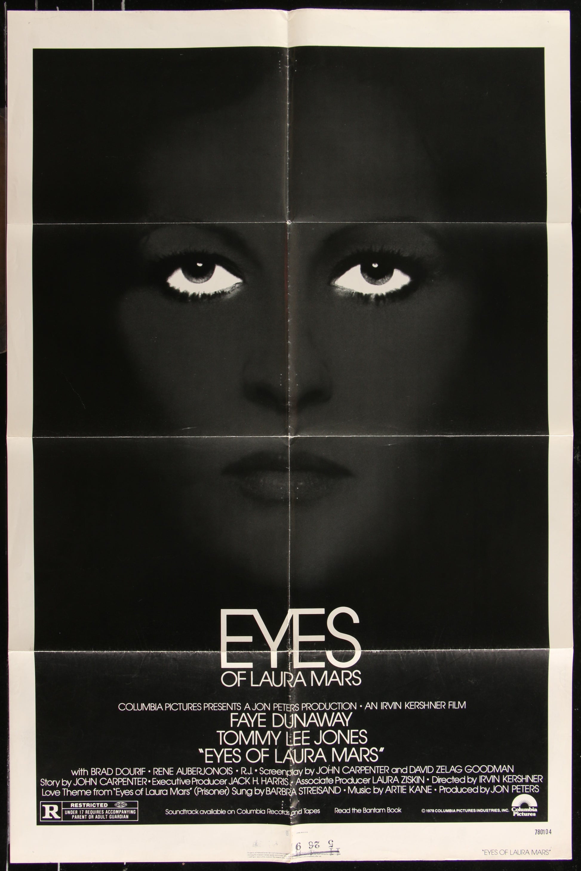 Eyes Of Laura Mars (1978) Original US One Sheet Movie Poster