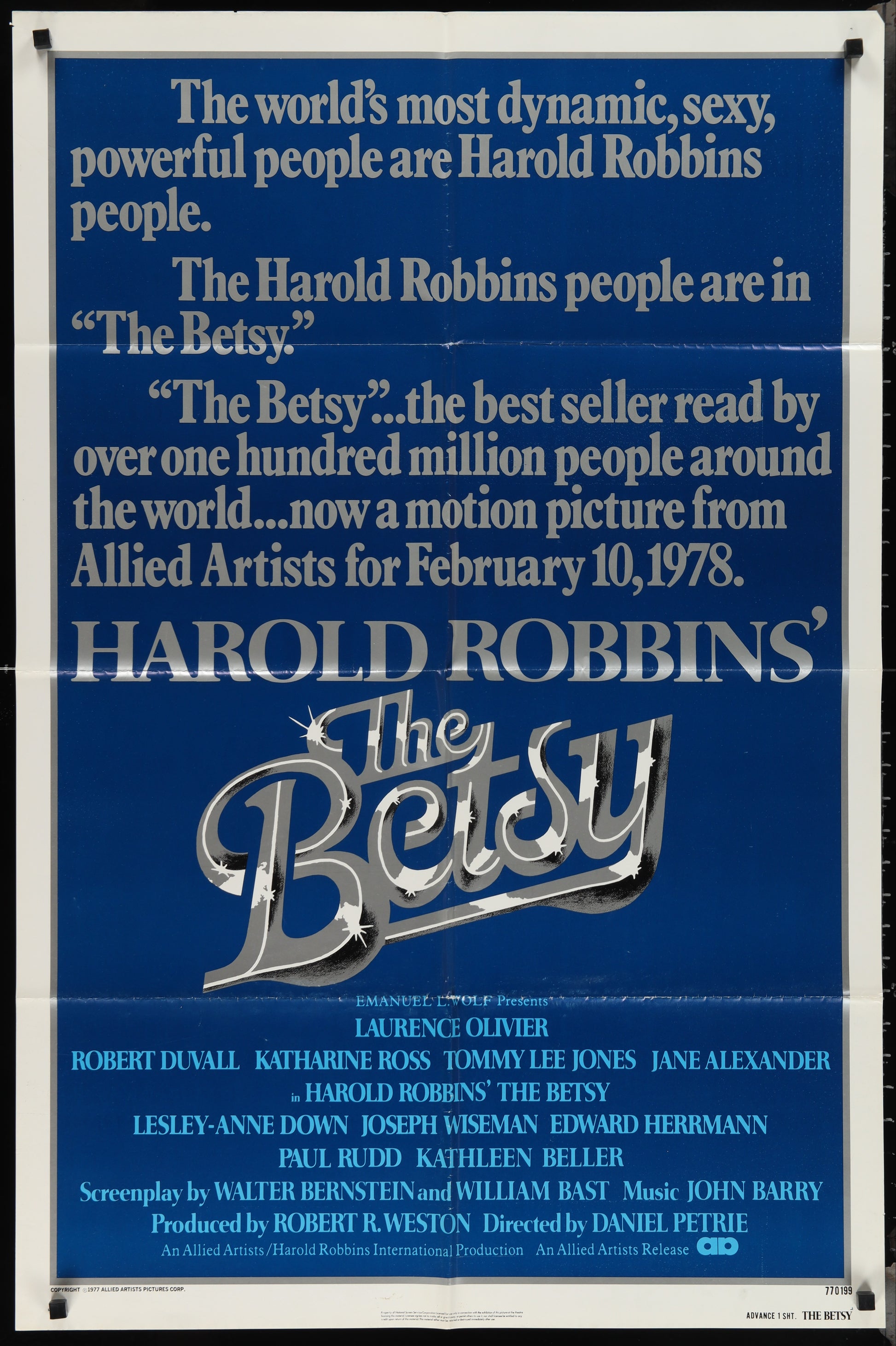 The Betsy (1978) Original US One Sheet Movie Poster