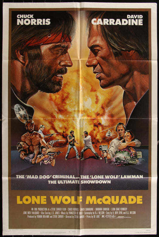 Lone Wolf McQuade (1983) Original US One Sheet Movie Poster