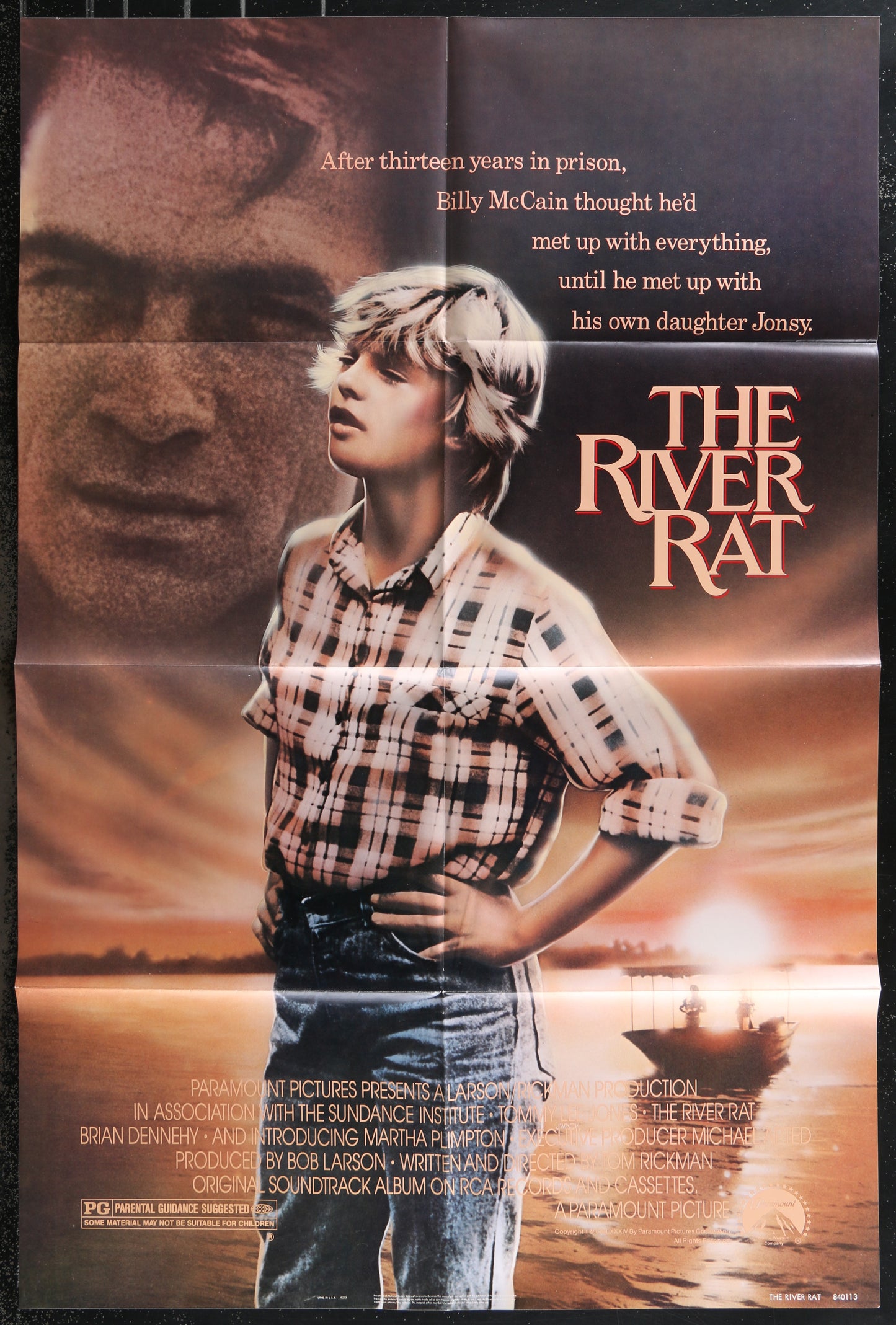 The River Rat (1984) Original US One Sheet Movie Poster