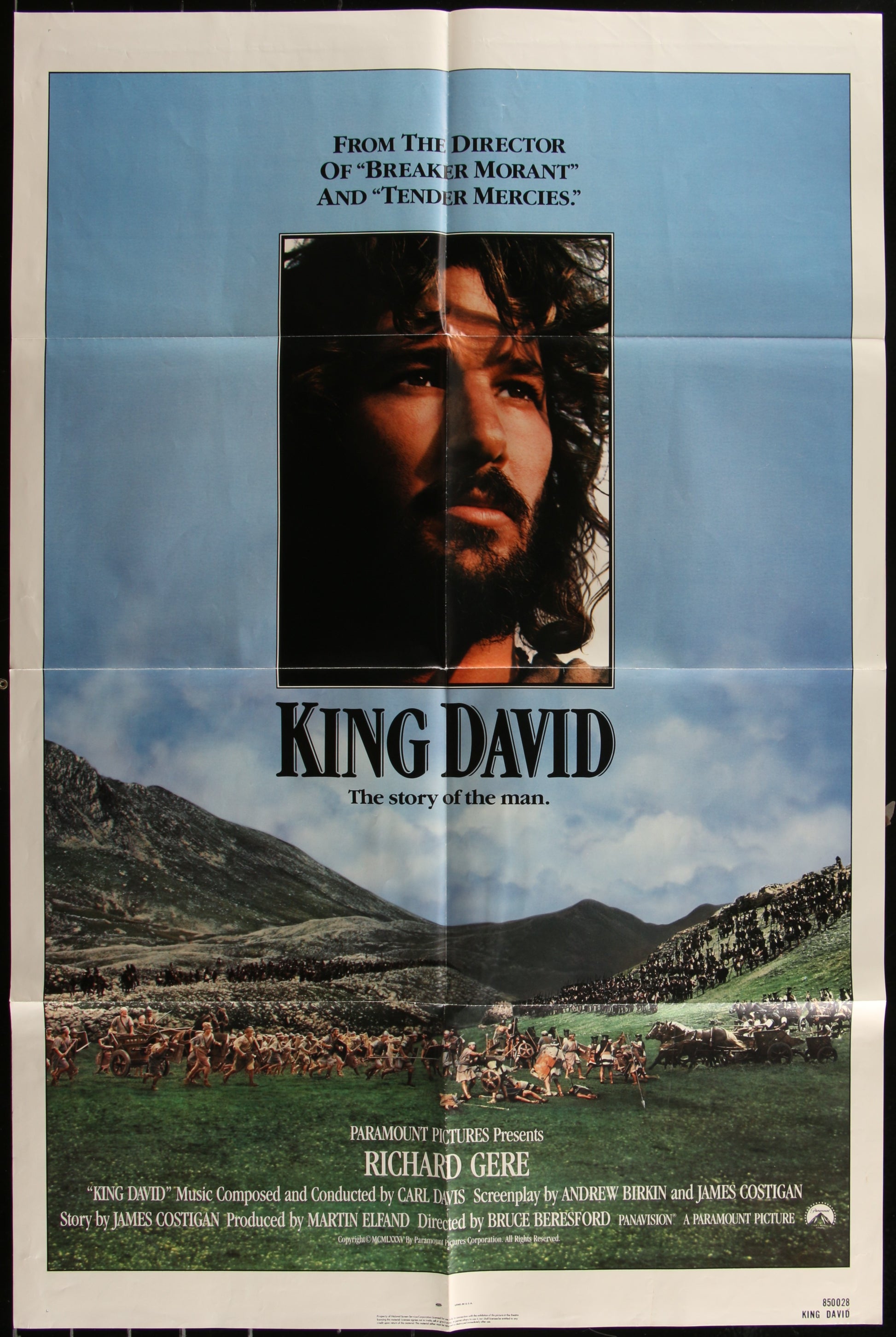 King David (1985) Original US One Sheet Movie Poster