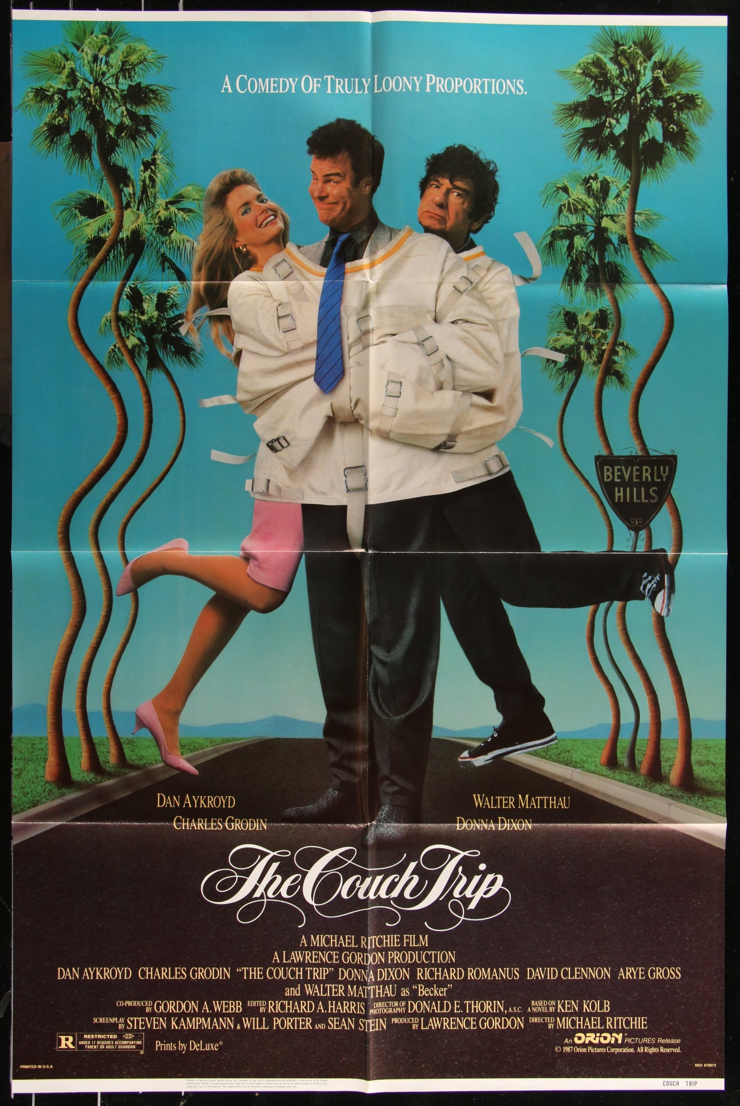 The Couch Trip (1987) Original US One Sheet Movie Poster