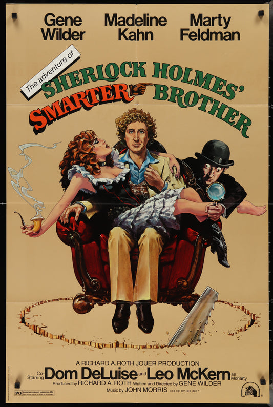 The Adventures Of Sherlock Holmes' Smarter Brother (1975) Original US One Sheet