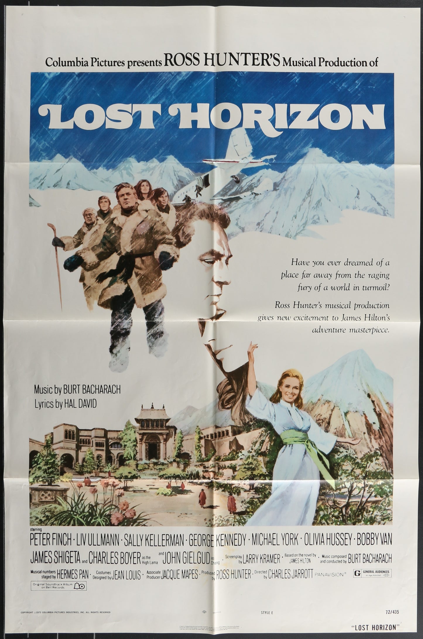 Lost Horizon (1973) Original US One Sheet Poster 27x41