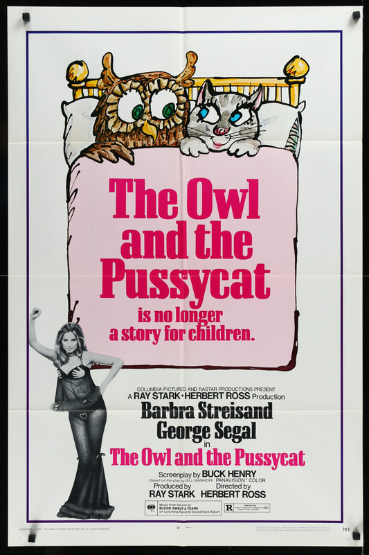 The Owl And The Pussycat (1970) Original US One Sheet Movie Poster