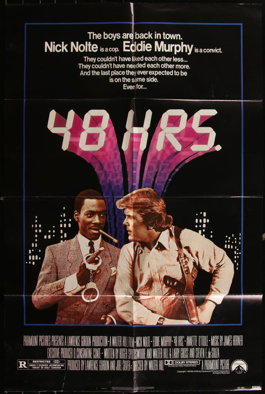 48 HRS. (1982) Original US One Sheet Movie Poster