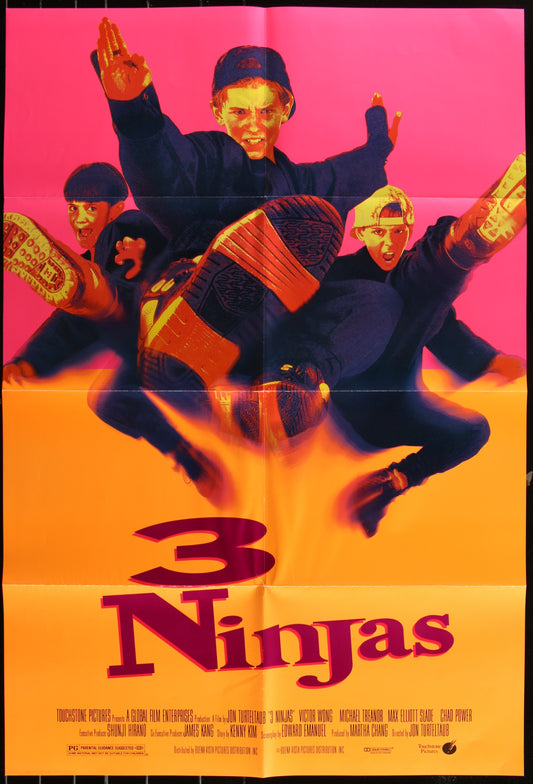 3 Ninjas (1992) Original US One Sheet Movie Poster