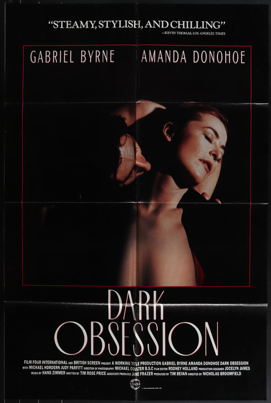 Dark Obsession (1990) Original US One Sheet Movie Poster