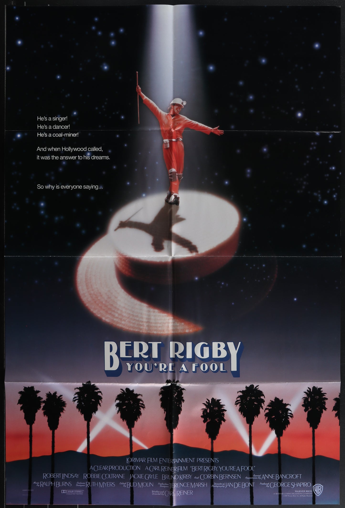 Bert Rigby You're A Fool (1989) Original US One Sheet Movie Poster