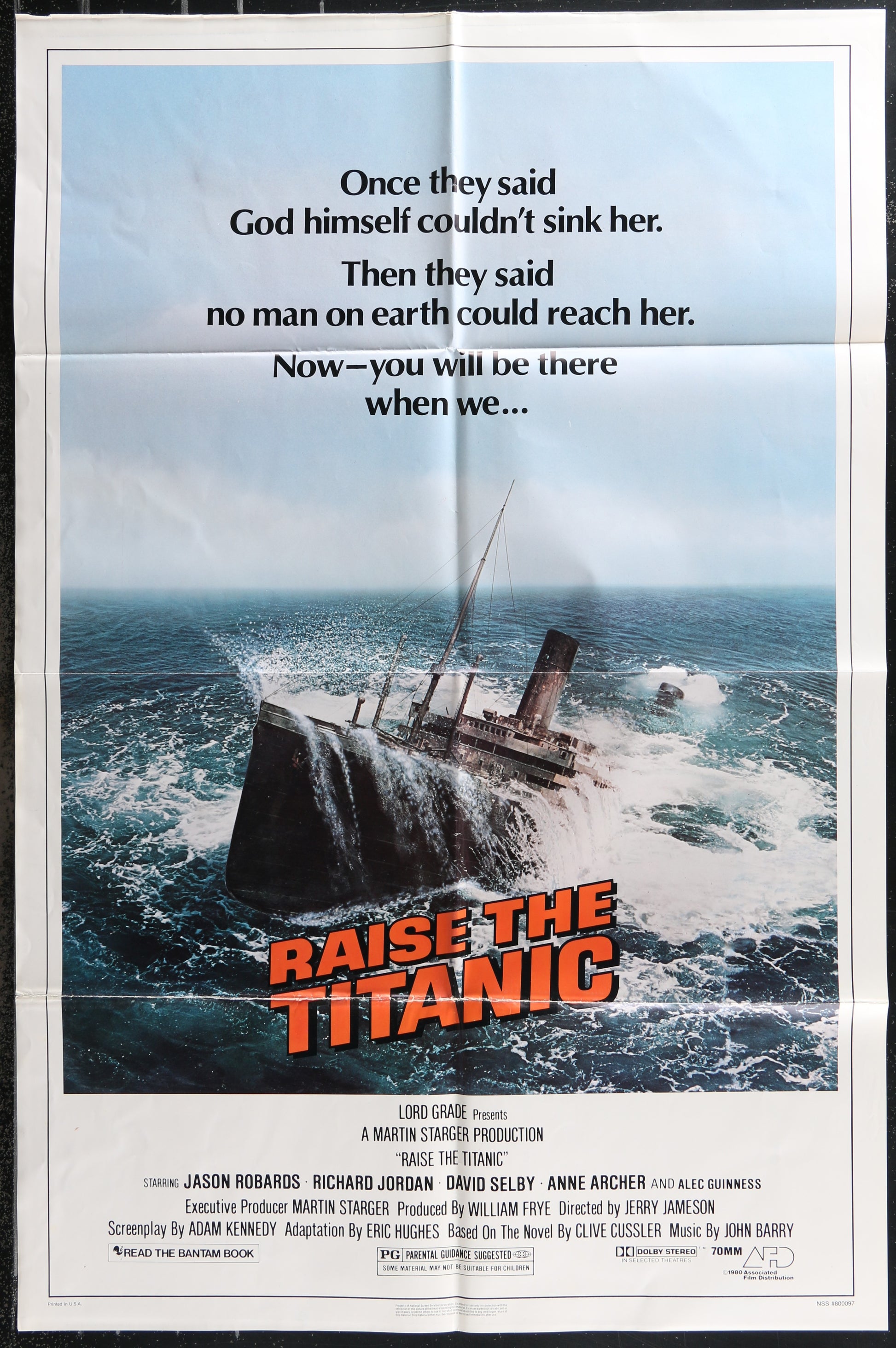 Raise The Titanic (1980) Original US One Sheet Movie Poster