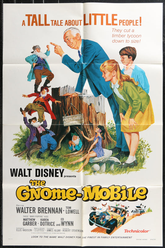 The Gnome-Mobile (1976 Re-Release) Original US One Sheet Cinema Poster